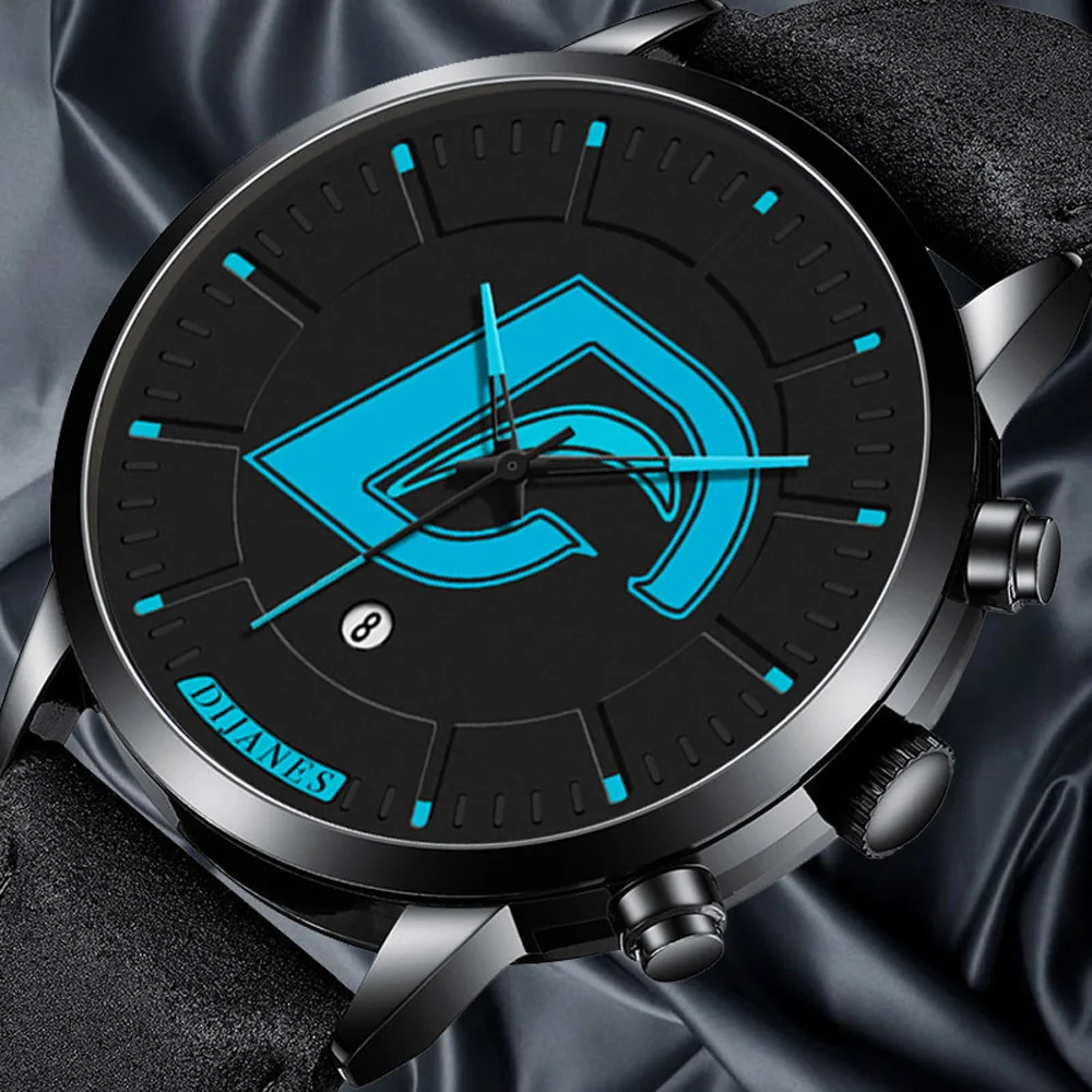 

New Men's Calendar Quartz Wristwatch Fashion Luxury Watches for Men Business Casual Watch Leather Belt Clock Relogio Masculino