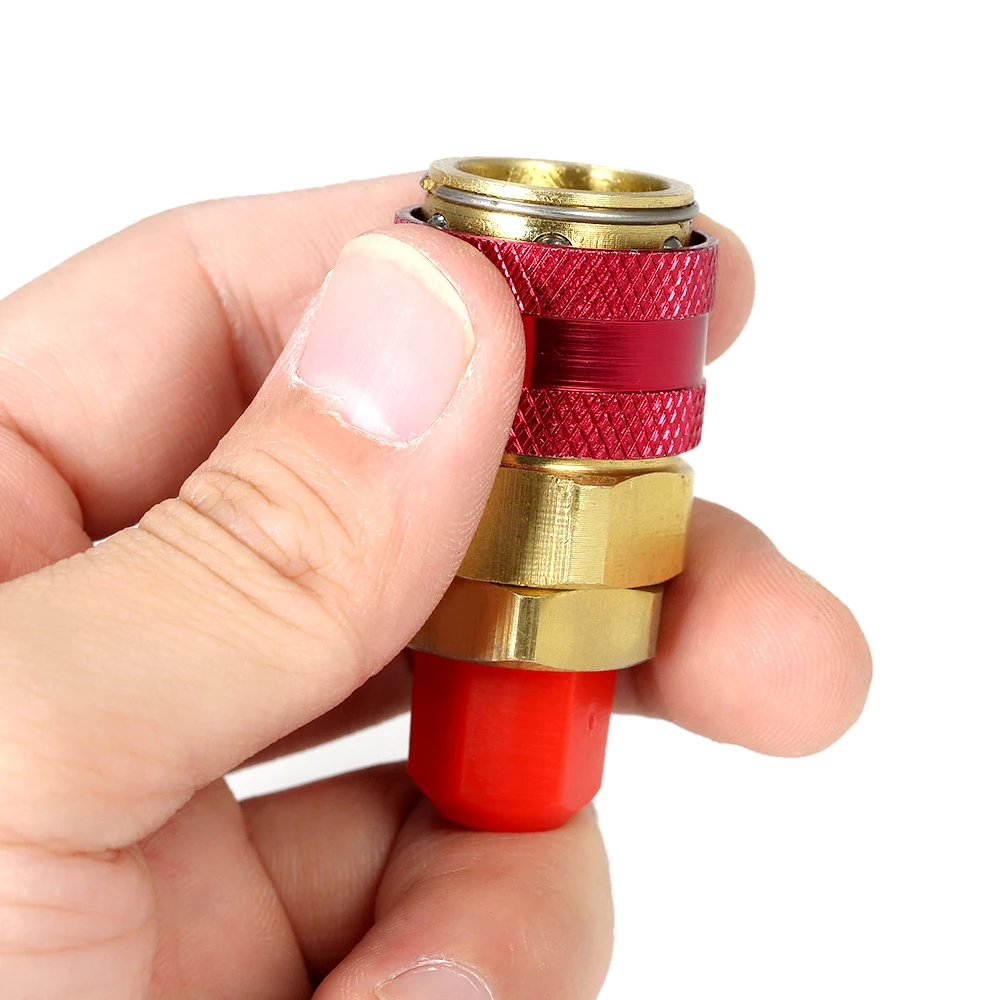 2 шт 1/4 &quotрегулируемые R134A быстроразъемные адаптеры Высокая Низкая AC манометр