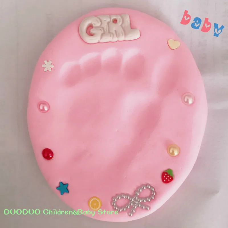 Детские товары детские руки ноги Inkpad сушка мягкая глина ребенок Handprint отпечаток ноги литье родитель-ребенок рука подушечка с чернилами для отпечатков