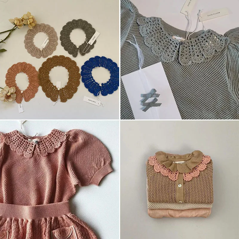 

EnkeliBB Hand Knit SP Knit Collar Accessories Super Beuatiful Vinatge Girls ~
