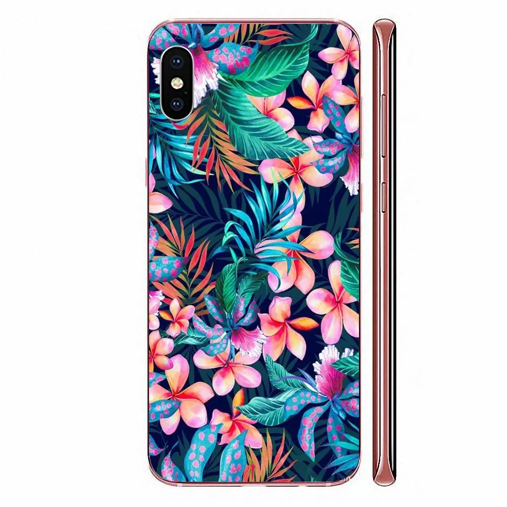 Плюмерия цветы Гавайские тропические мягкие чехлы для Huawei Honor 4C 5A 5C 5X 6 6A 6X 7 7A 7C 7X 8 8C