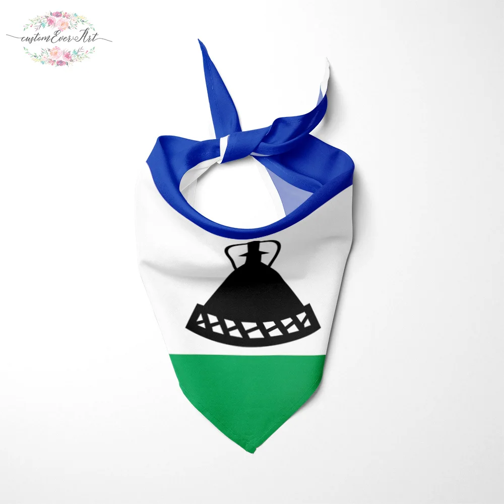 В Флаг Лесото Собака Бандана Большие Ошейники для шарф бандана животных собаки