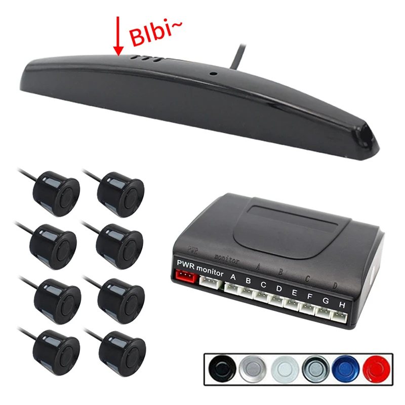 Сигнализация заднего хода PZ309 светодиодный реверсивный радар с полумесяцем