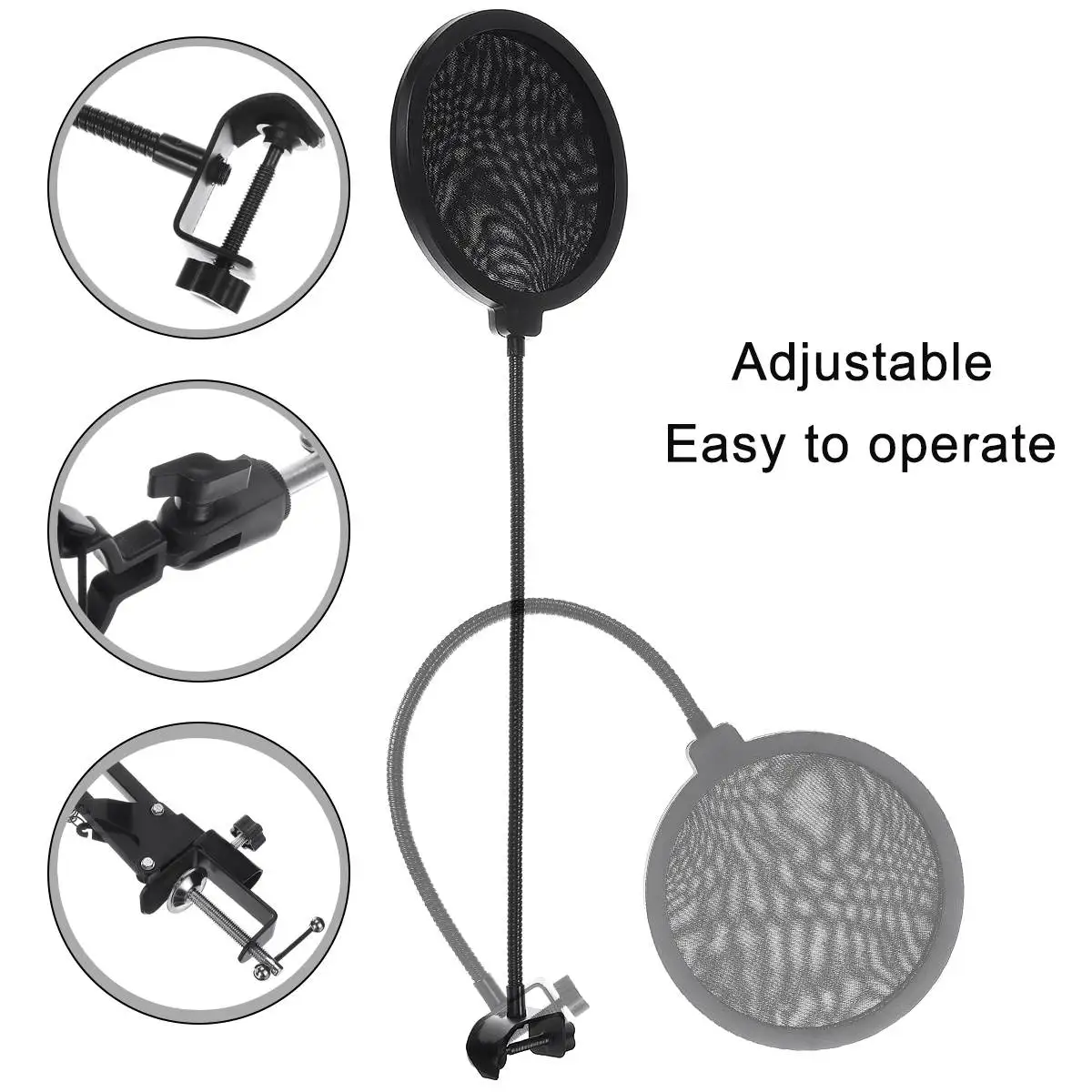 

BM-800 Condenser Microphone Kit BM 800 Mic Stand Phantom Power Home Studio Recording Karaoke Microphone BM800 for Computer
