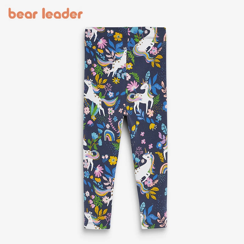 Леггинсы для девочек Bear Leader на весну/лето тонкие с рисунком из мультфильма |