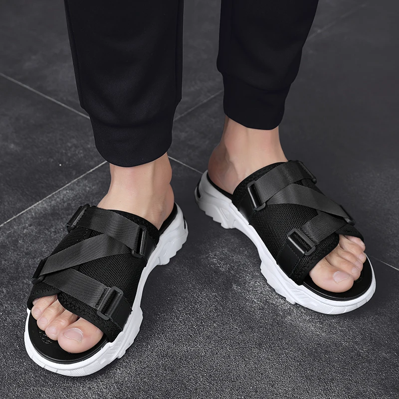 

Sandalia Masculina Slide Sandals Men Sandale Homme Ete Shoes Summer Beach Sandalias Playa Hombre Sport Transpirables Work