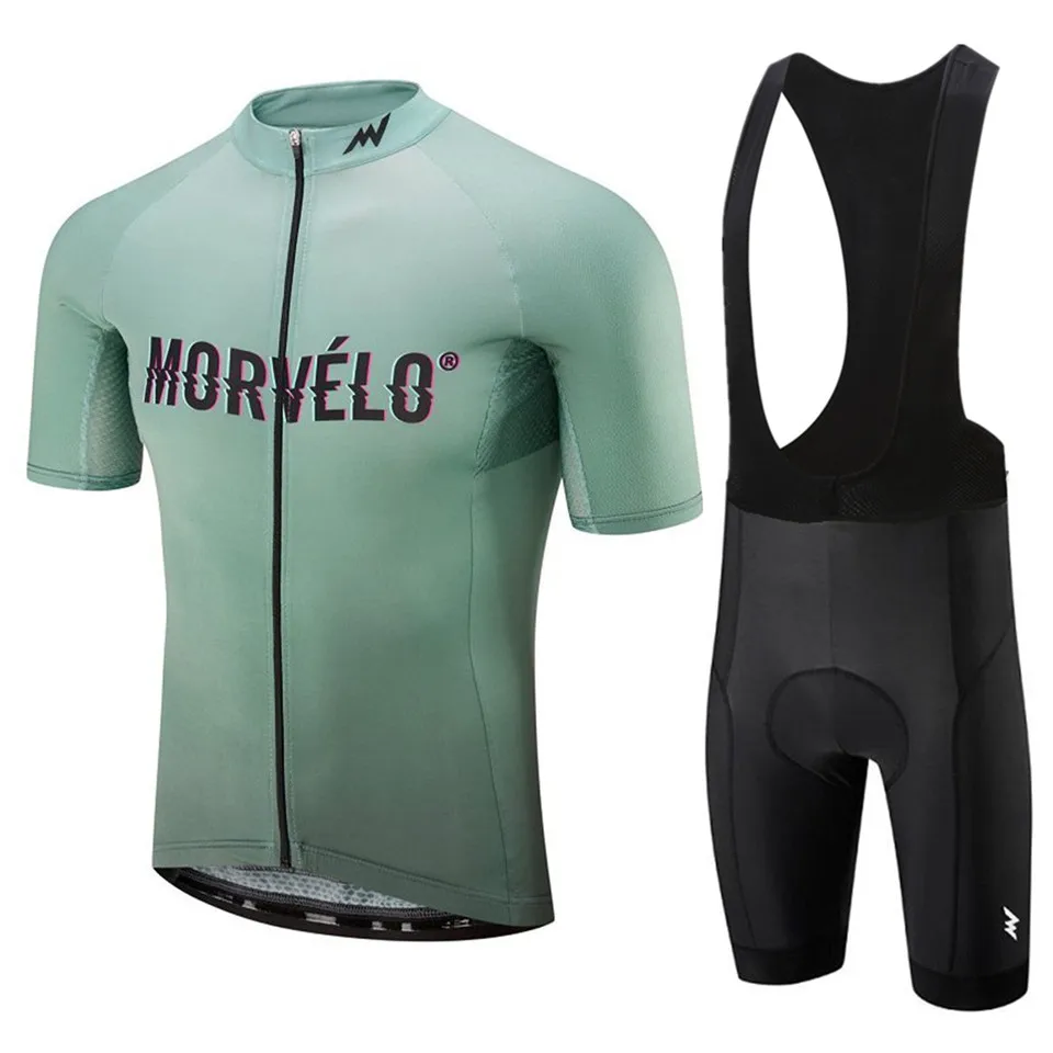 

2021 Team Morvelo Cycling Clothing 9D gel pads Bib shorts Bike Jersey Set Quick Dry Men Breathable Pro Maillot Culotte Suit