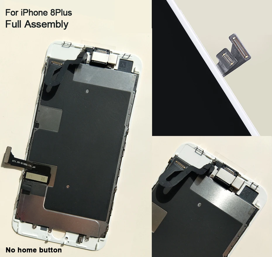 Завершенный ЖК-дисплей для iPhone 7 7 Plus 8 8 Plus Превосходное качество ЖК-экран сборка Замена с фронтальной камерой+ динамик+ подарок