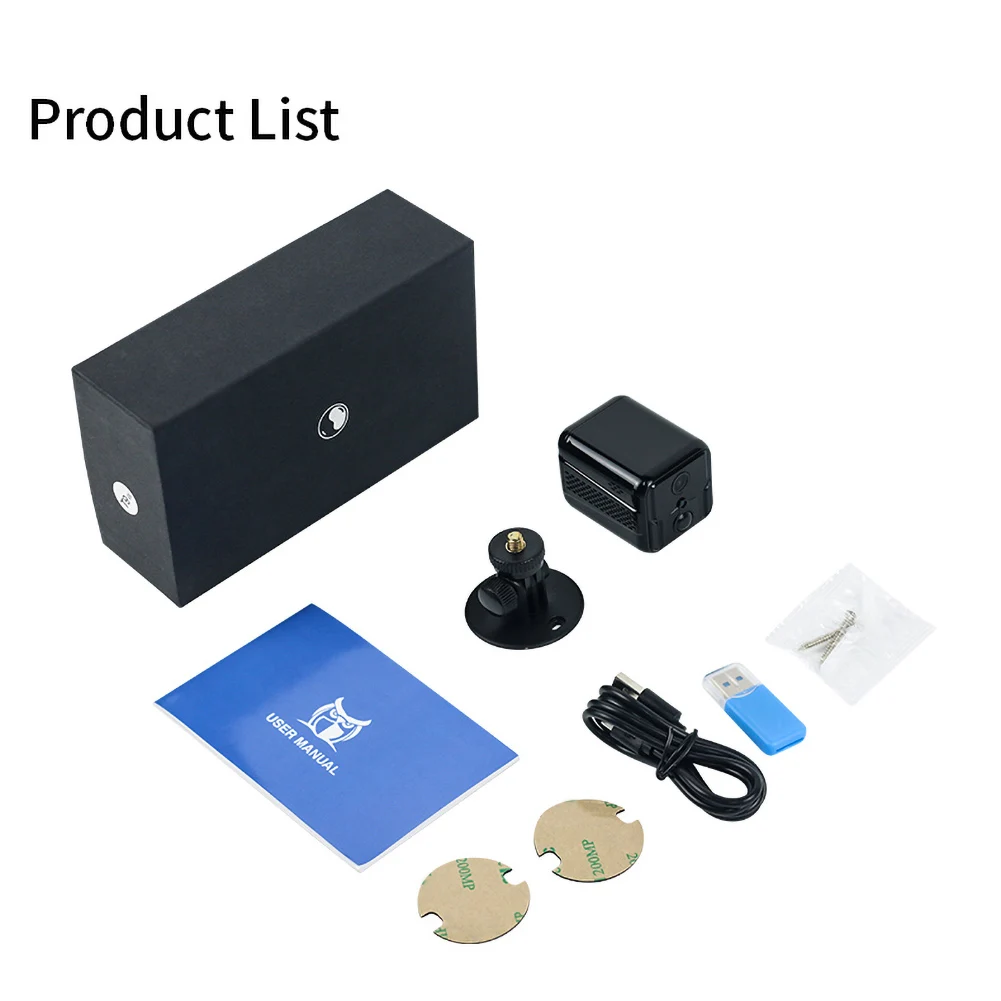 

1080P HD Mini Wifi Camera Wireless Nanny Cam Home Security Camera Support Phone App Night Vision Motion Detection