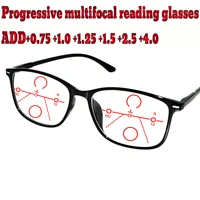progressive multifocal anti blu light reading glasses black frame men women high quality 1 0 1 5 1 75 2 0 2 5 3 3 5 4