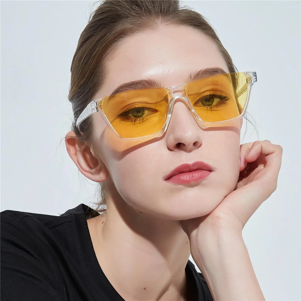 2020 модные повседневные большие желтые треугольные кошачьи Квадратные