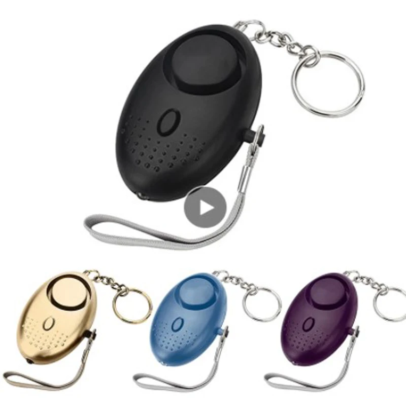 

Portable High Brightness LED Light Safety Key Chain Pedant Security Alarms 130 DB For Students The Elderly Night Runners Women