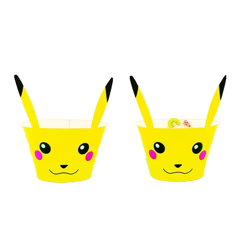 Покемон для украшения торта с днем рождения покебол Pikachu кекс вставка флаг торт