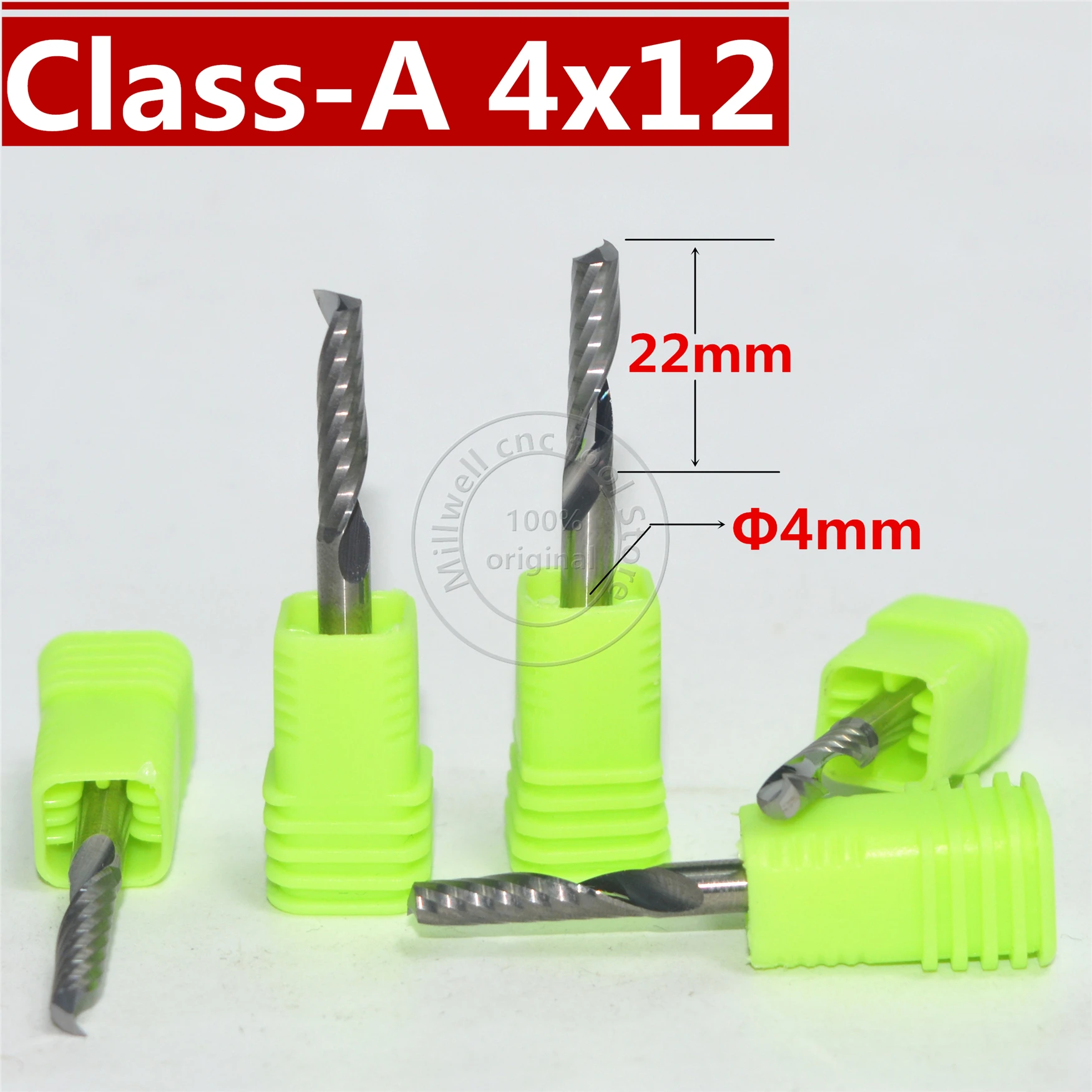 Класс-4 мм * 22 инструмент для дерева с ЧПУ карбидная концевая фреза