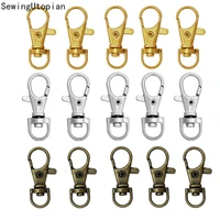 10pcs 37mm luggage strap adjuster buckles ring metal lobster swivel clip clasp hook for webbing buckle diy bags accessories