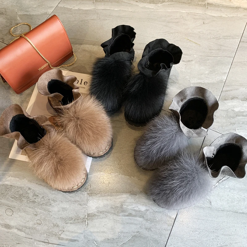 

Зимние Нескользящие ботинки для студентов с бархатной подкладкой, теплые хлопковые ботинки на плоской подошве, новинка 2020, женские зимние б...