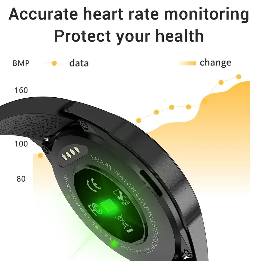 G20 Full Touch Smart Watch Men Business Style Support Bluetooth Call Heart Rate Monitor Smartwatch For Android IOS Phone | Электроника
