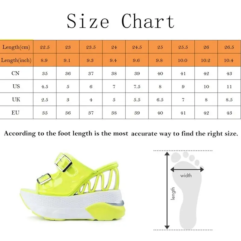 

Listthing Summer Women Wedge Sandals PVC Transparent Buckle Strap Shoes Woman Casual High Platform Ladies Slides Female Sandals