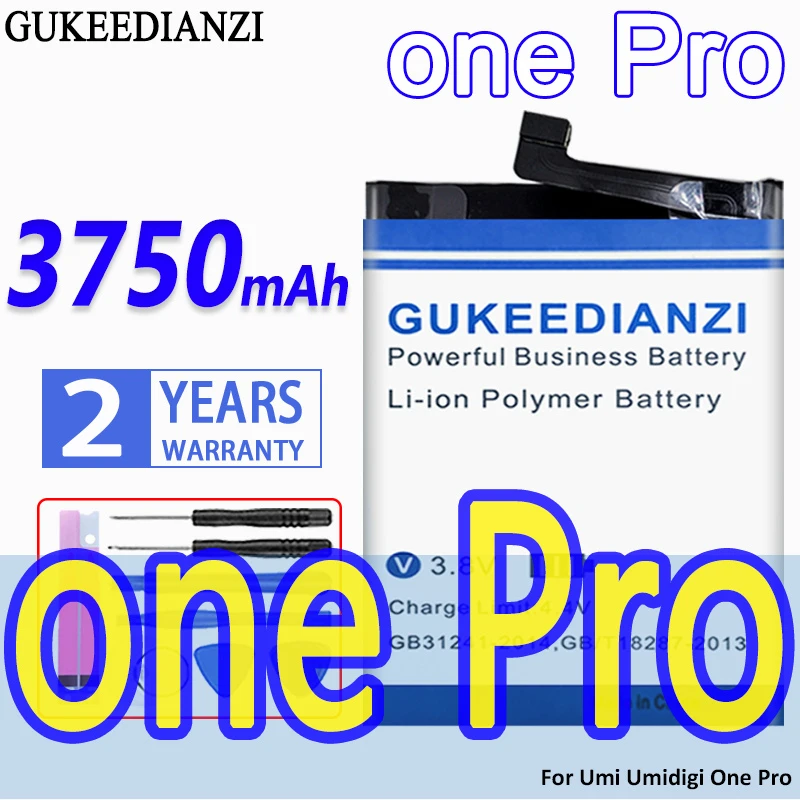 

High Capacity GUKEEDIANZI Battery 3750mAh For Umi Umidigi One Pro Onepro