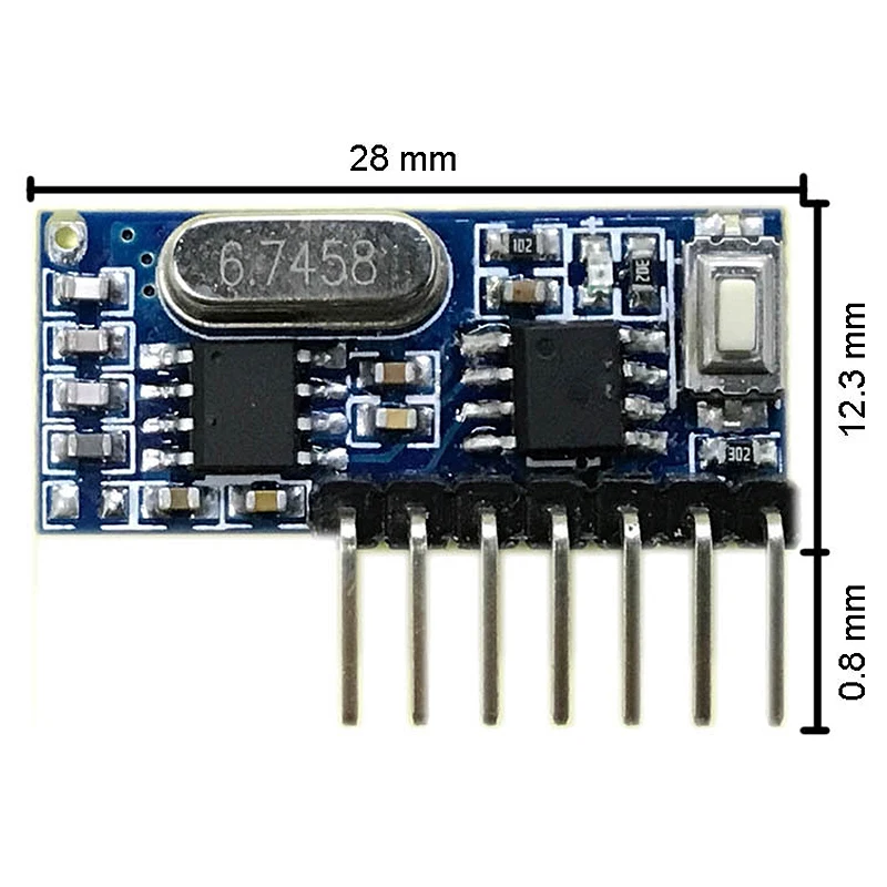 Беспроводной пульт дистанционного управления 433 МГц 4CH RF релейный 1527 модуль