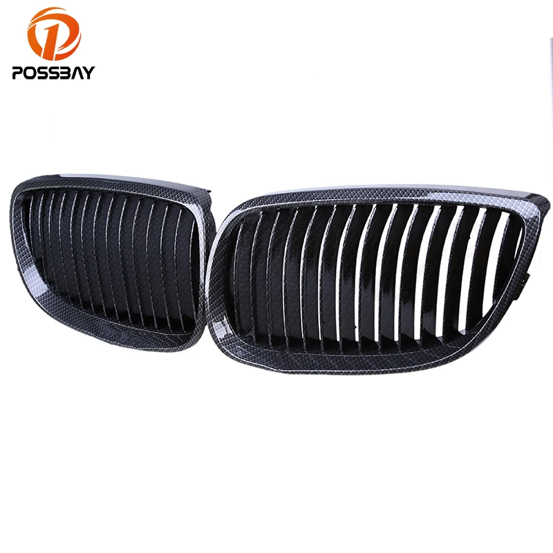 Posbay Новая Черная передняя решетка из углеродного волокна для BMW 3-Series E93 Cabrio