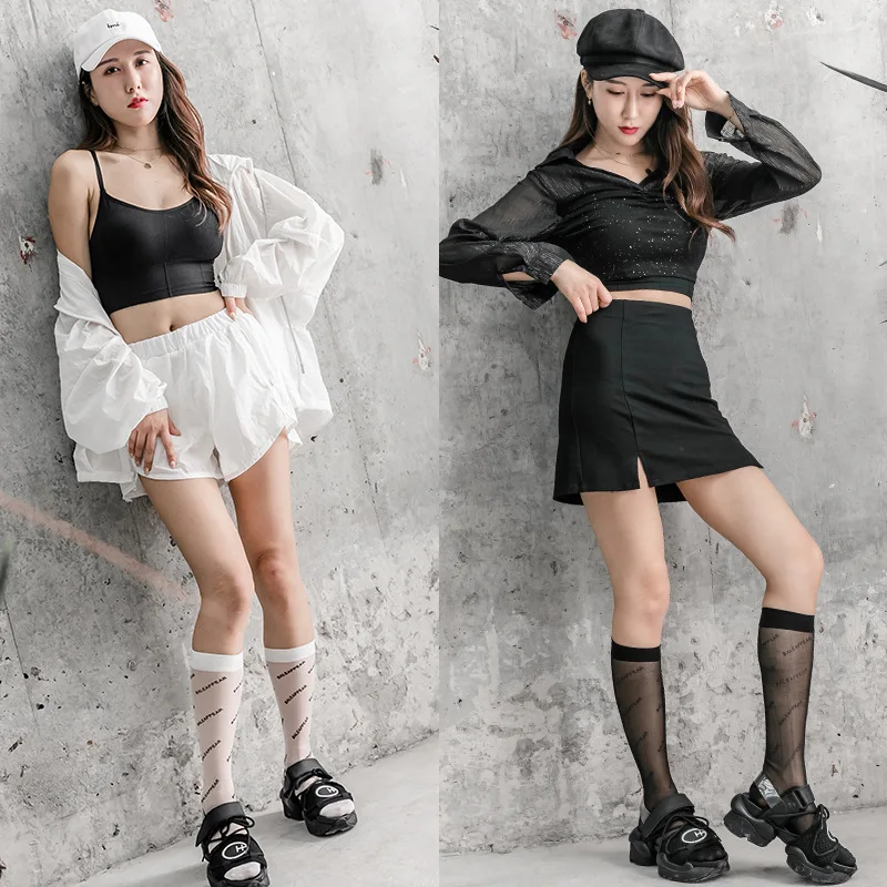 KASURE Для женщин цвет: белый черный прозрачный надпись нейлона на резиновой