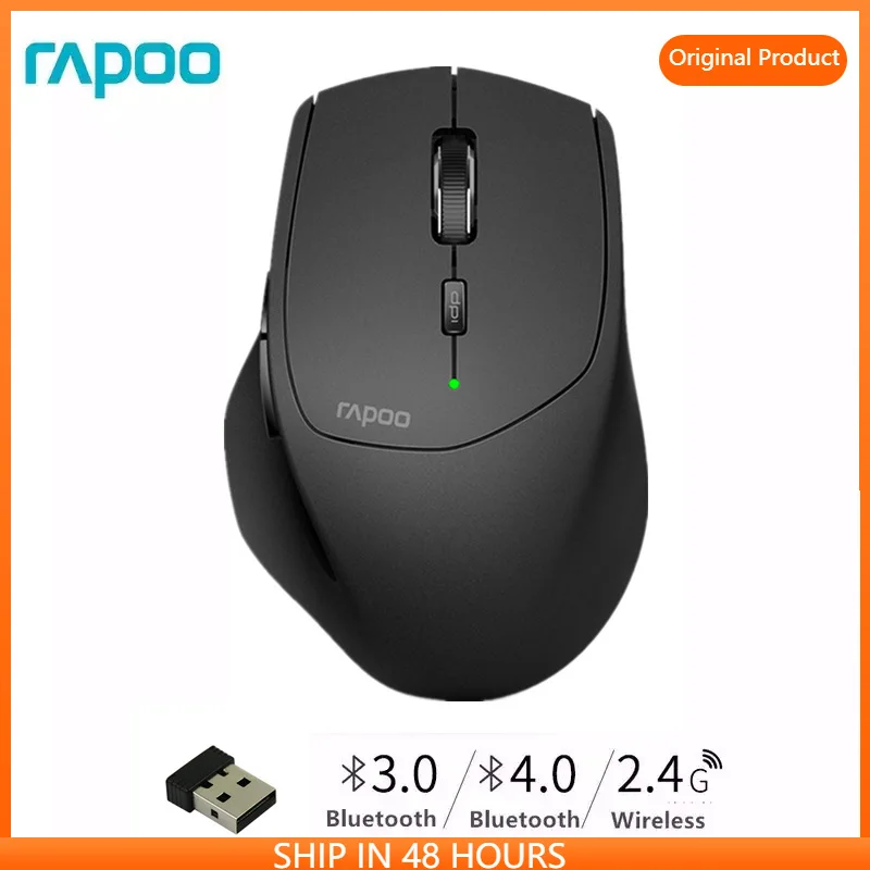

Rapoo MT550 Multi-mode Wireless Mouse Switch between Bluetooth Devices Connection Computer Mouse gaming accessories