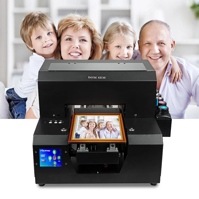 DOMSEM UV принтер A4 фотопринтеры планшетный 3D тисненая печатная машина для чехол для телефона DIY заказной металл дерево стекло Новинка