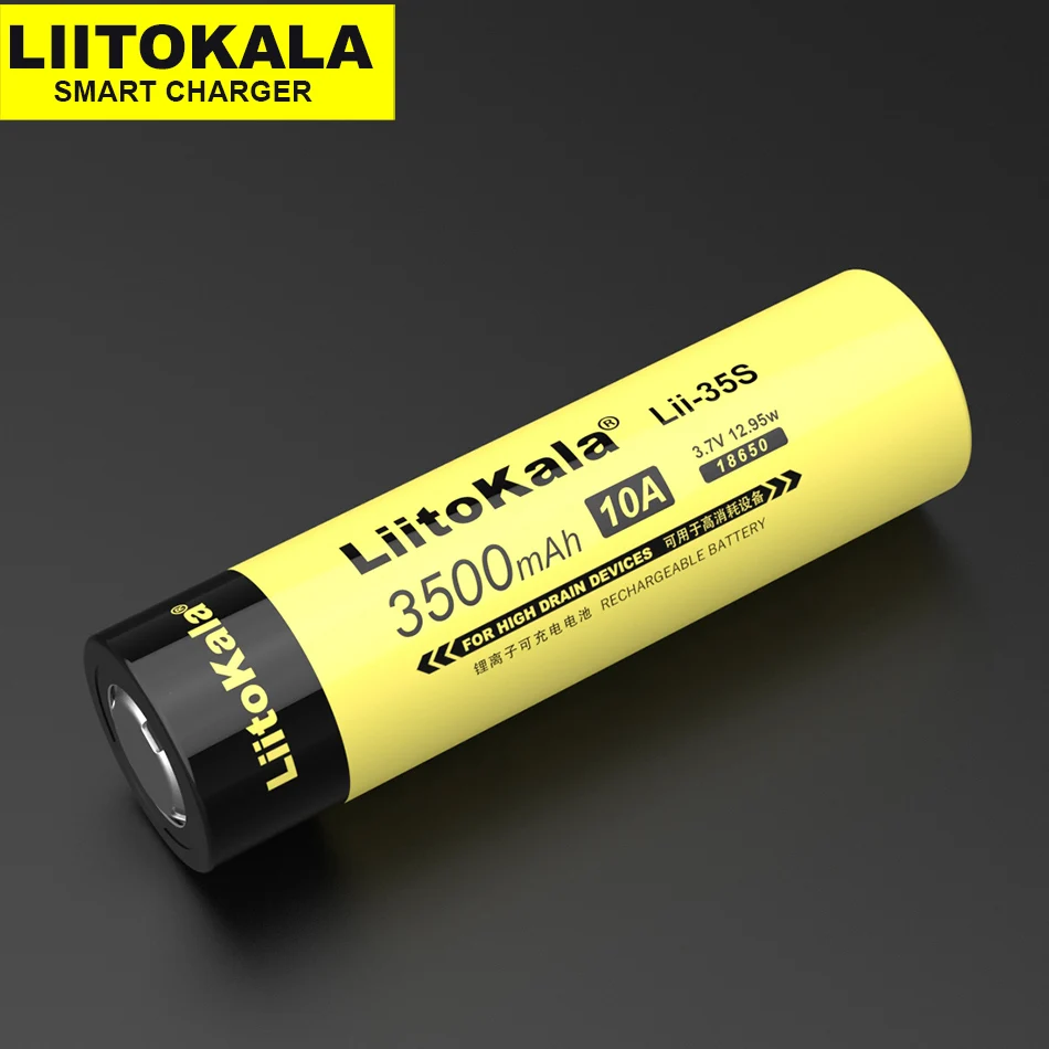 Lii-35S 2PCS LiitoKala 18650 Батарея Lii-35S Lii-31S 3,7 V литий-ионный аккумулятор 3500 мА/ч, 3100mA Мощность Батарея для высокое Дренажные устройства - Цвет: Lii-35S 2PCS