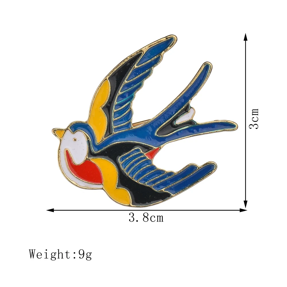 Gariton Милая Летающая Ласточка Брошь Ласточки женские ювелирные изделия вечерние