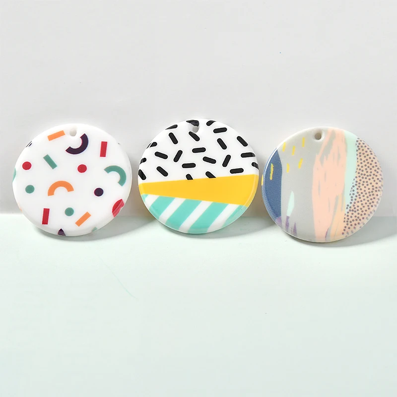 Ins геометрический принт окрашивание детский сад акриловые круглые висячие