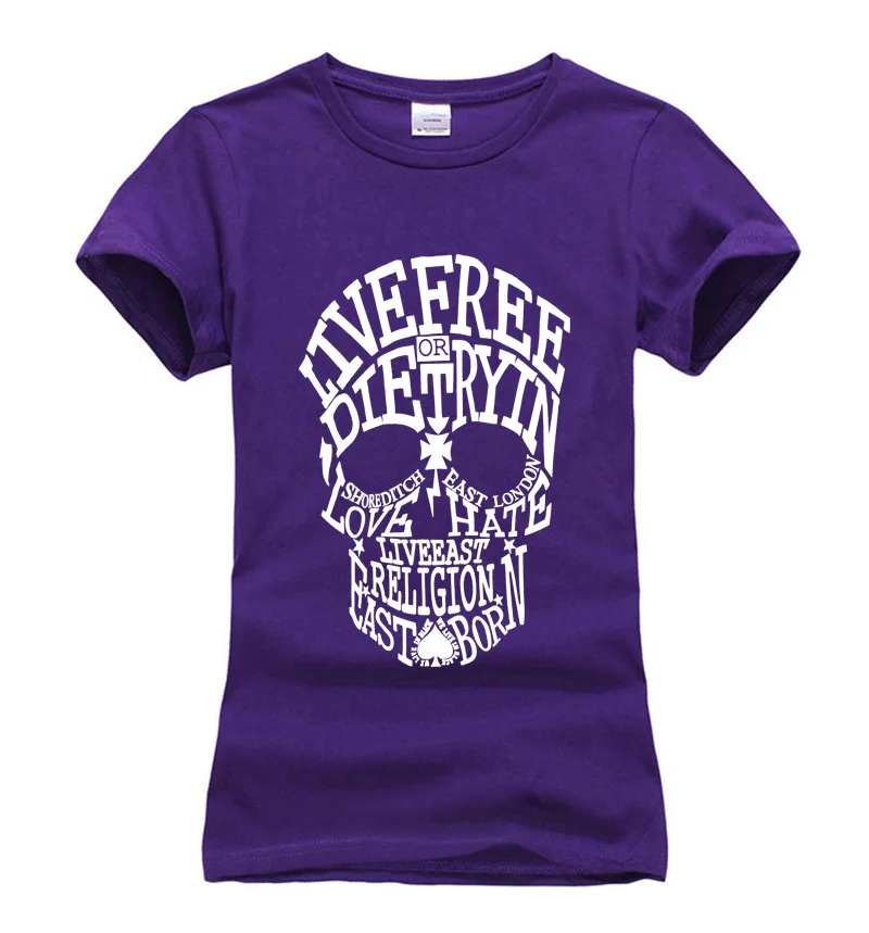 Футболка женская хлопковая в стиле Рок уличная одежда панк свободная рубашка с