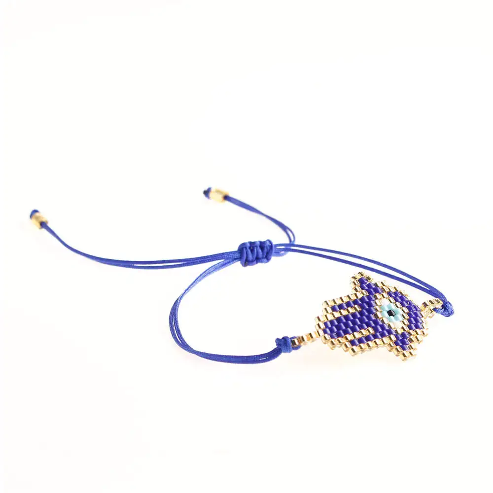 Go2boho Perles MIYUKI браслет evil eye Fatima Hamsa браслеты для женщин Delica бусы ювелирные изделия Pulsera Mujer ручной работы Boho