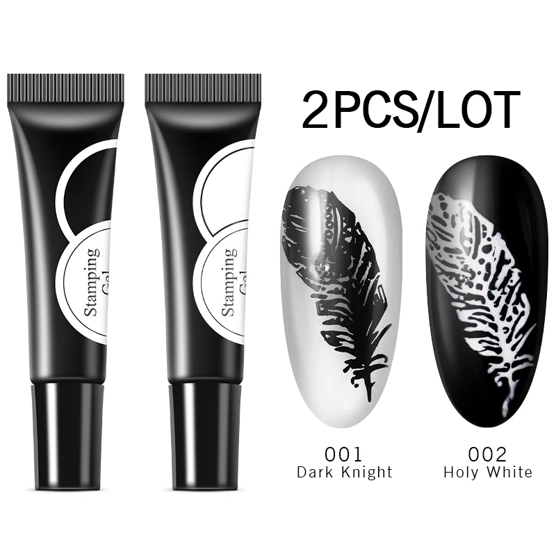 Лазурный красивый 2 шт./лот штамповочный Гель-лак для ногтей долговечный штамп