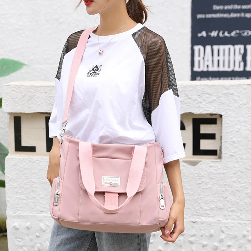 Women Handbags 2021 New Large Capacity Travel Shoulder Bags High Quality Mommy Bag Waterproof Nylon Bolsa Sac A Main Femme