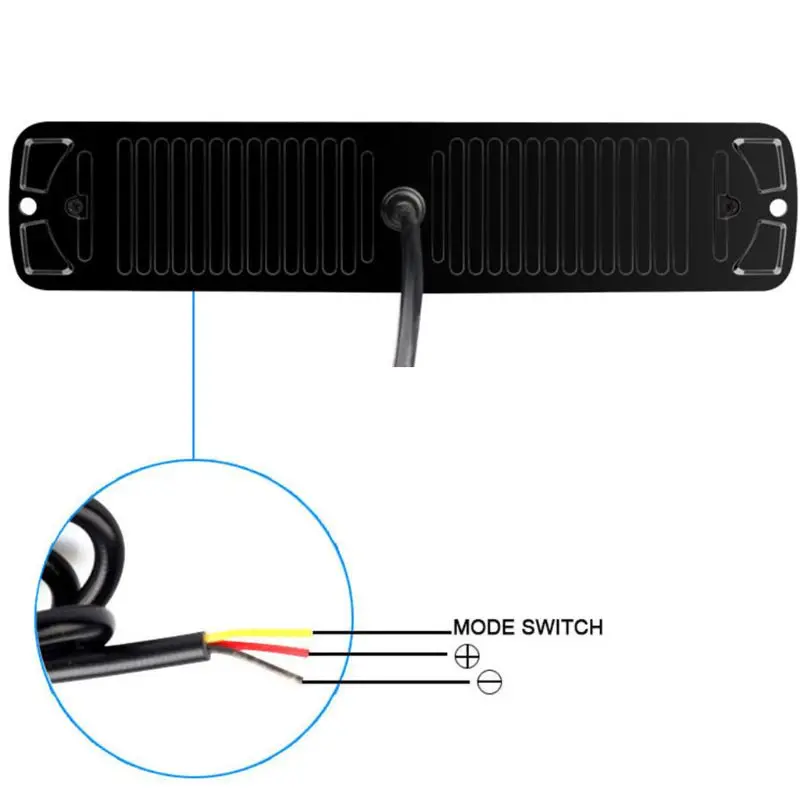 

24LED Double Row Emergency Strobe Lights Bar Universal Warning Flashing Lamp Bar 6XDB