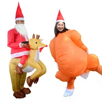 adult anime cosplay santa claus elk inflatable clothing christmas party spoof thanksgiving turkey costume show cartoon props
