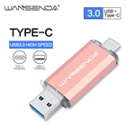 USB-флеш-накопитель 2 в 1 WANSENDA, OTG Флешка 512 ГБ 256 ГБ 128 Гб 64 ГБ 32 ГБ, Usb-накопитель 3,0