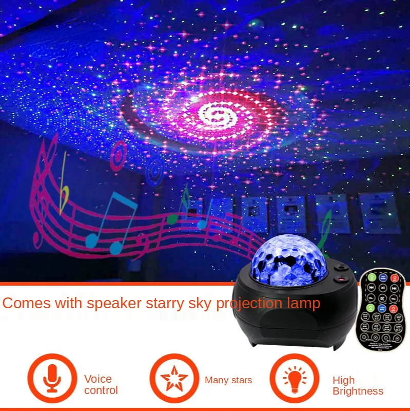 Planet Projection Night Light Creative Gift LED Dream Rotating Ocean Starry Atmosphere Light Bedroom Decoration Starry Sky Light