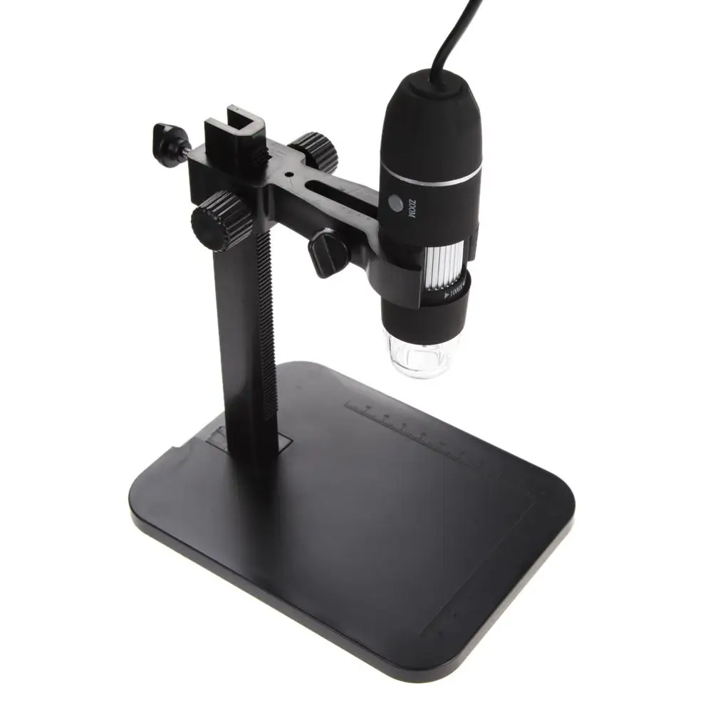 

1000X USB Digital Microscope 8 LED 2MP USB Endoscope Magnifier Electron Biological Microscope +Lift Stand Portable Magnifier
