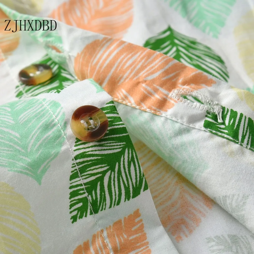 2020 New Summer Boy Short-sleeved Shirt European and American Leaf Beach Fake Out Children Flower Blouses Clothes | Мать и ребенок