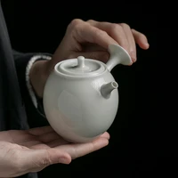chinese cute teapot handle ceramic travel small teapot anti drip water pitcher tetera ceramica household merchandises bl50ch