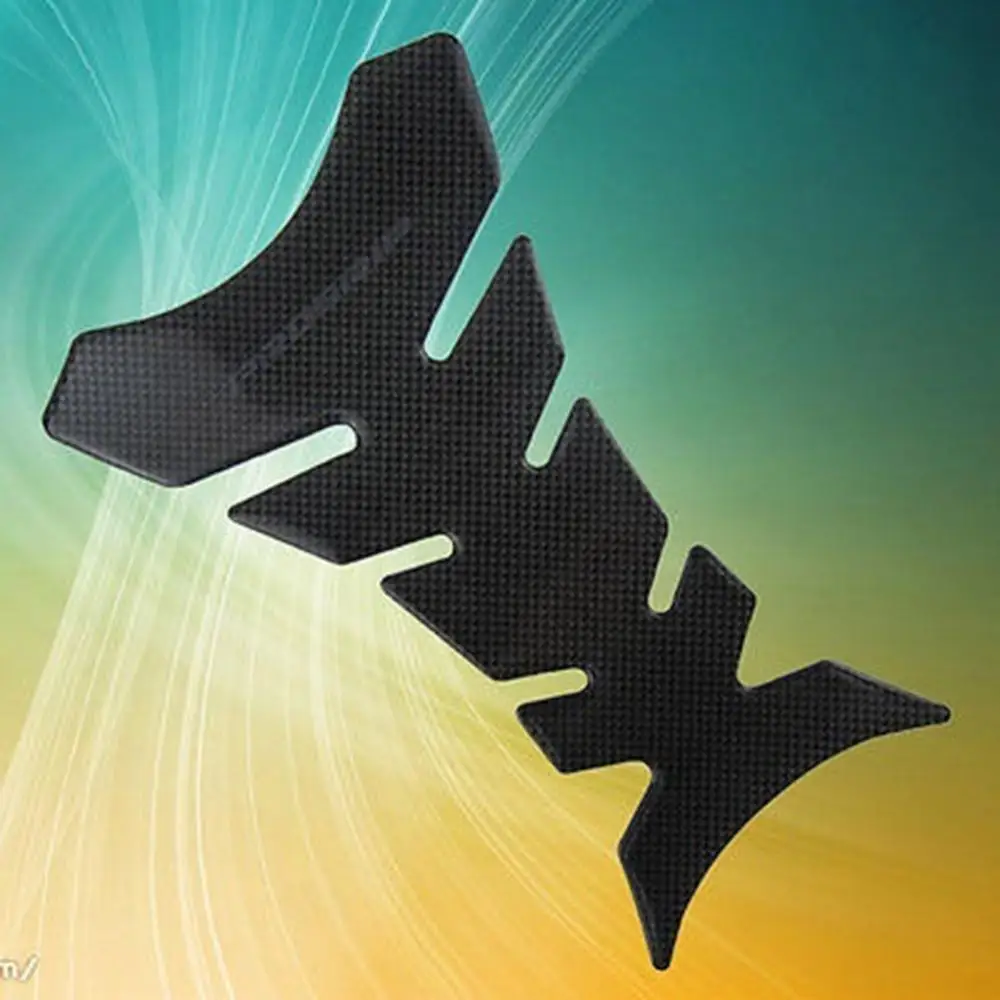 

50% Dropshipping!!Motorcycle Carbon Fiber Fish Bone Shape Fuel Oil Tank Pad Protector Sticker
