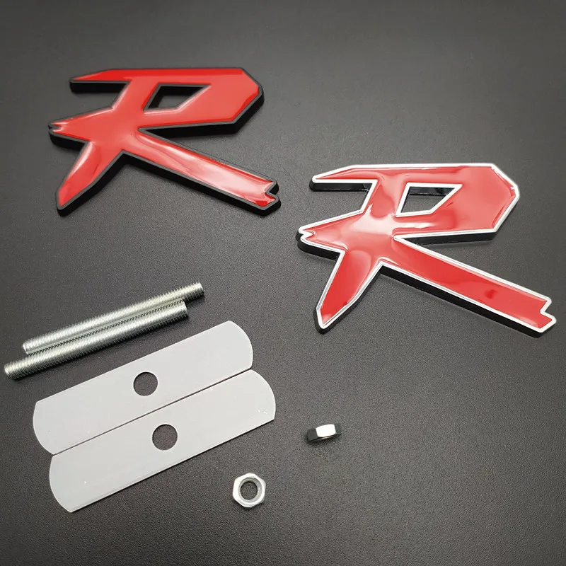 

Car Styling 3D Metal Alloy Types R Typer Sticker Grill Grille For Honda City CR-V XR-V HR-V Accord FIT Jazz Stream Crider Greiz