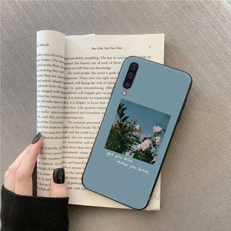 

Rose Flower Sunflower aesthetics Phone Case For Samsung galaxy S note 7 8 9 10 20 fe edge A 6 10 20 30 50 51 70 lite plus Funda