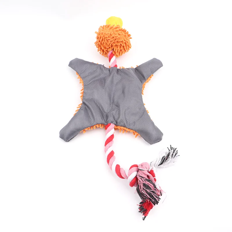 

Pet Toy New Product Mop Suede Shell Sounding Plush Toy Durable Cute Mop Duck Puppy Toy Chewing Training Dog Toy