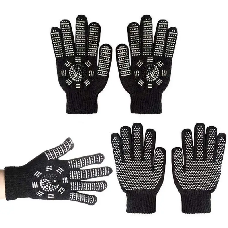 

1pair Effective Joints Braces Heat Moxibustion Gloves Tourmaline Self Rheumatoid Relief Therapy Magnetic Care Heating Pain Tools