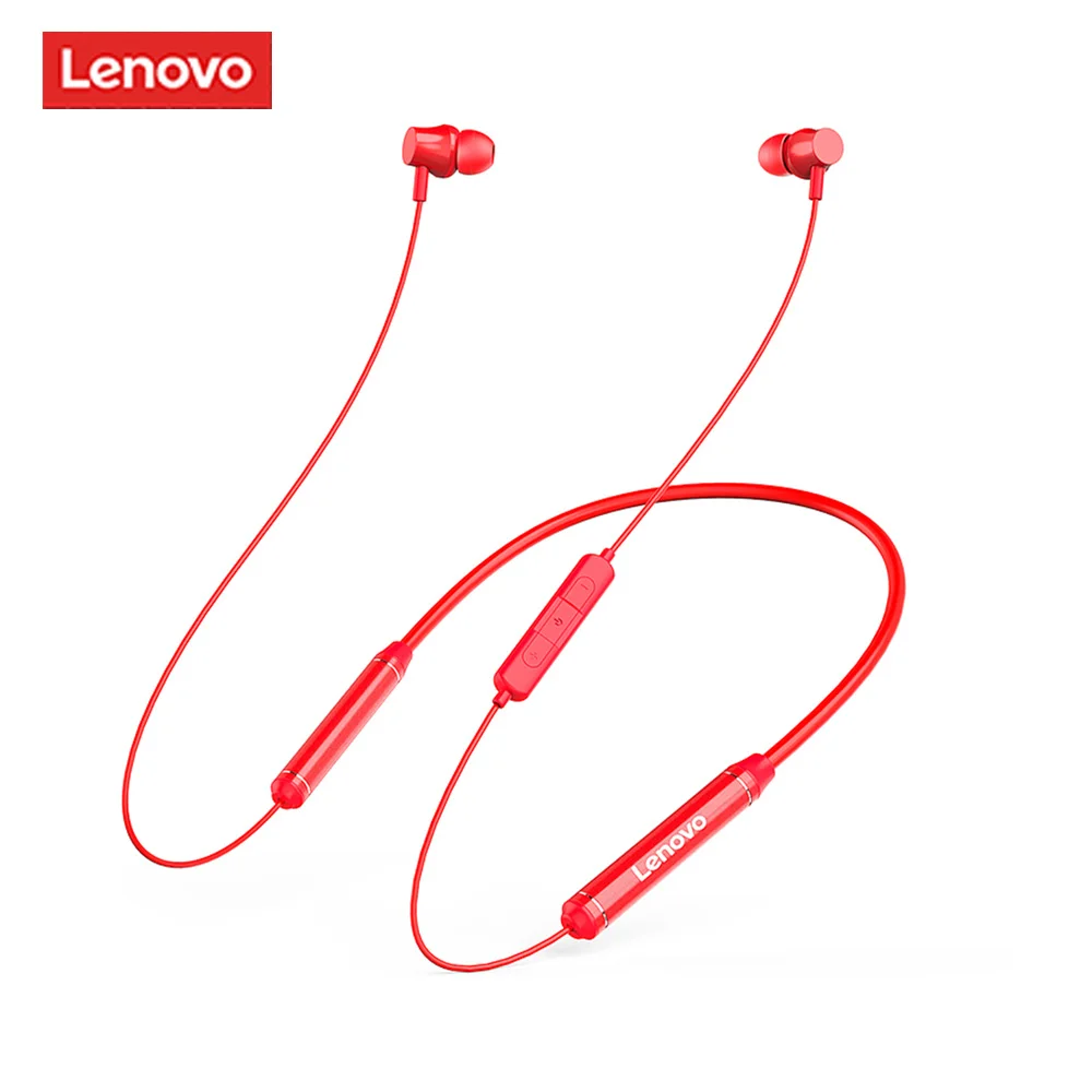 

Original Lenovo QE07 Bluetooth5.0 Wireless Headset Waterproof Sport Earbud with Noise Cancelling Mic Magnetic Neckband Earphones