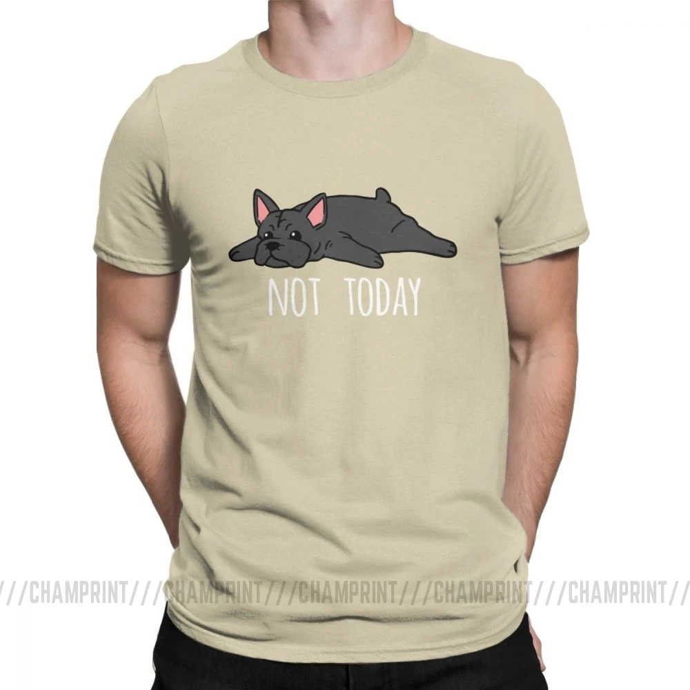 Мужские Забавные футболки с изображением французского бульдога и собаки Not Today