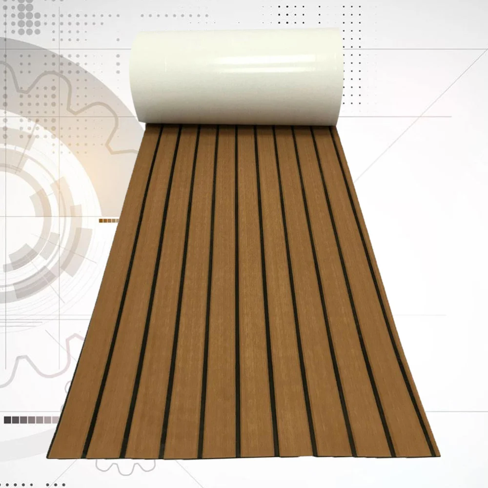 

1PC EVA Boat Non-slip Cushion Synthetic Teak Boat Floor Safety Mat Yacht Deck Cushion Decor Practical Boat Ground Cushion for Sh